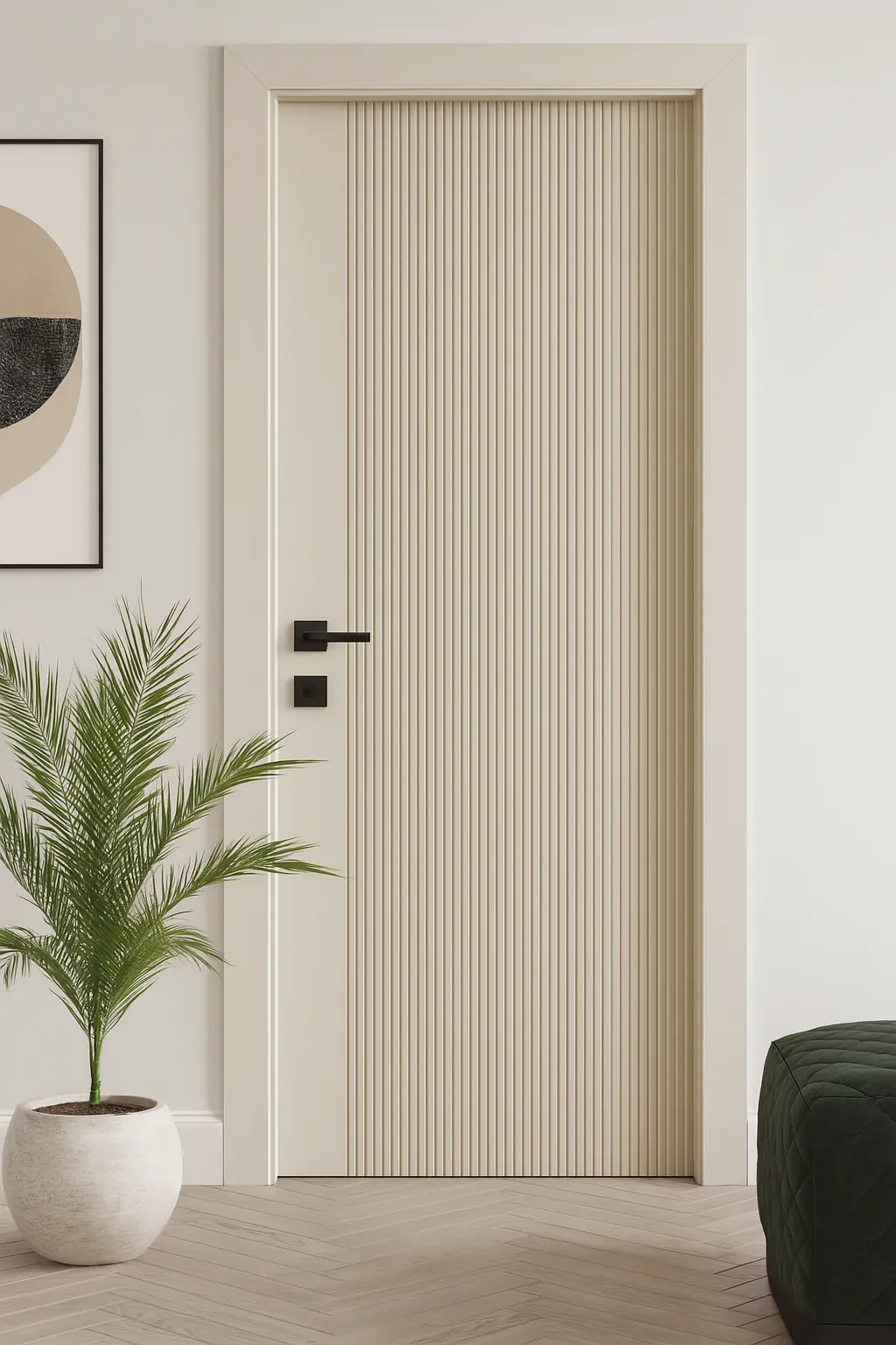 WPC Lacquer Paint Door Frame with Shutter | JPL-WPC-1070